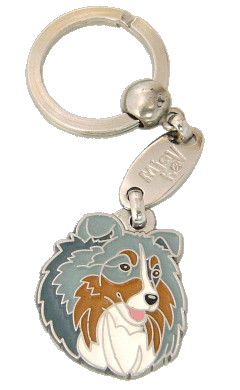 SHETLAND SHEEPDOG BLUE MERLE - pet ID tag, dog ID tags, pet tags, personalized pet tags MjavHov - engraved pet tags online